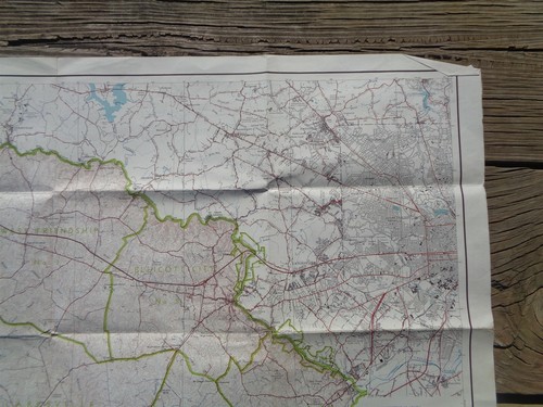 Vintage 1949 LARGE MARYLAND MAP - HOWARD COUNTY Topography & Election Districts - Picture 5 of 11