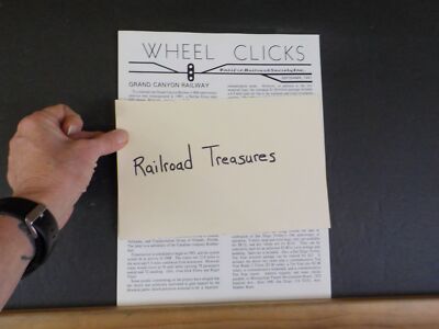 Wheel Clicks 1991 September Pacific Railroad Society Grand Canyon Eisenbahn