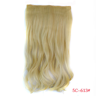 Haarverlängerung gewellt ca. 45 cm Clip in Extensions Haarteil Haarverdichtung 