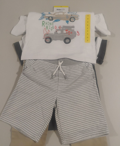 Kids Headquarters Boys' Outfit 4-Piece Set T-Shirts/Pants/Short Size 5- NWT - Picture 3 of 5