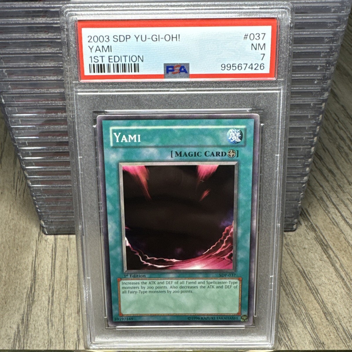 2003 Yu-Gi-Oh! Yami 1st Edition #037 Starter Deck: Pegasus PSA 7