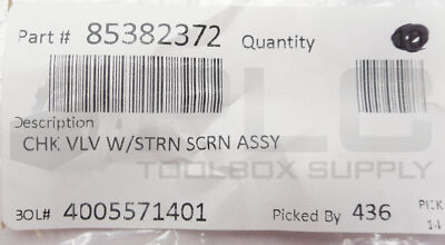 めろうページ LOT OF 10 NEW 85382372 CHECK VALVE W/ 200 STRAIN SCREEN