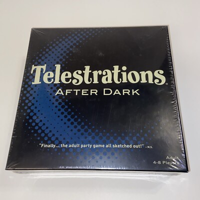 Telestrations After Dark Adult Party Game New 4-8 Players Sketch Drawing Game