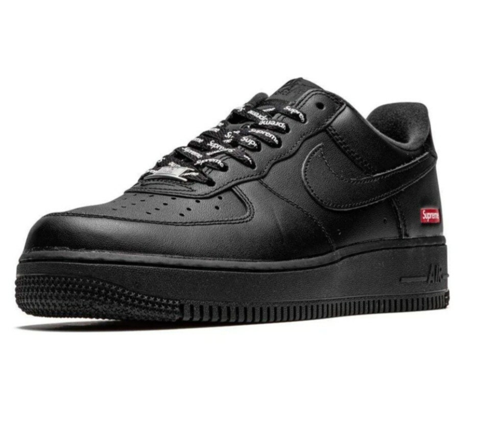 Supreme x Nike - Air Force 1 - Black - Size UK7 - Brand New | eBay