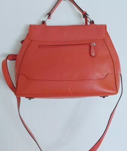 Modalu Shoulder Bag Coral Leather Grab Bag Detachable Crossbody Strap. - Picture 4 of 9