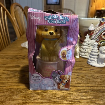 Disney Lady & The Tramp Bubble Bath Container Coin Bank Collectible Toy