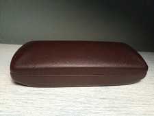 Chocolate Brown Woven Pattern Sunglasses/Glasses Case Hard Case Strong Design LN