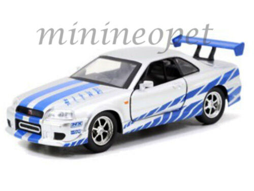 Jada 2 Fast 2 Furious Brian S 1999 Nissan Skyline Gt R R34 1 32 Silver For Sale Online Ebay