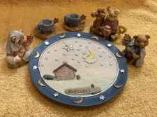 1996 Vintagge Popular Imports Mini Tea Set "Nativity Scene"