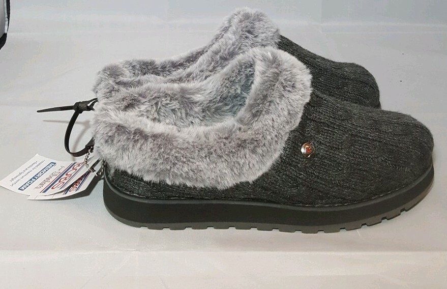 skechers bobs women's keepsakes ice angel slipper