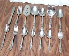 Oneida Community My Rose Glossy Stainless Flatware Replacement  --  Make  Choice