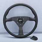 <!--F#f_0-->Momo MonteCarlo 350mm Leather Steering Wheel Black Horn Button Black Stitching<!--F/-->