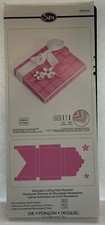 Sizzix Big Shot Die Dies 3.25x3.25x2 Inch BOX with SCALLOP FLAP And Flowers