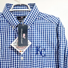 Vineyard Vines Murray Shirt Men's Large MLB Kansas City Royals Spinnaker NWT