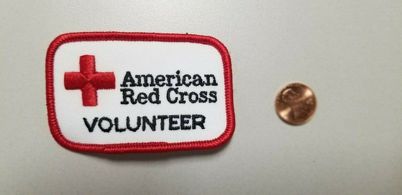 AMERICAN RED CROSS~UNUSUAL ITEM~~VINTAGE CLOTH RED CROSS PATCH~D +BONUS~SCARCE!!