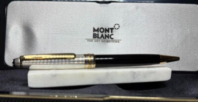 Montblanc Meisterstuck Ballpoint Pen Solitaire Sterling Silver