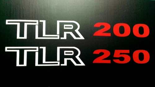 Honda TLR 200 - 250 side panel decals stickers pair trials twinshock