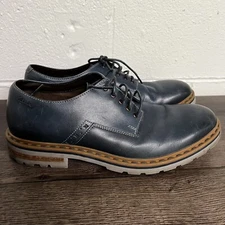 Clarks 16501 Mens Dargo Oxford Shoes Walk Blue Round Toe Lace Up 10M EUR 43
