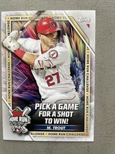 2023 Topps Mike Trout Home Run Challenge game card UNSCRATCHED Nr. Mt. to Mt. 