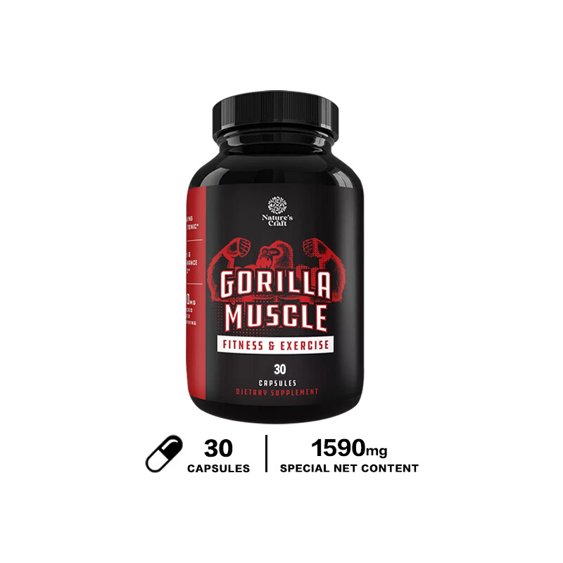 GORILLA MUSCLE Capsules Male Testosterone BoosterContains Tongkat , Epimedium eBay