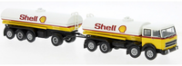 "Brekina 58555 Fiat 691 Millepiedi Tankwagen Mit AnhäNger \"Shell\" Ho 1:87"