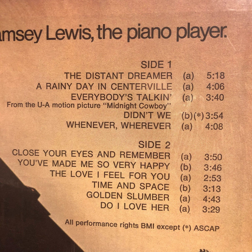 Ramsey Lewis The Piano Player Lp in shrink Nm - Picture 3 of 5