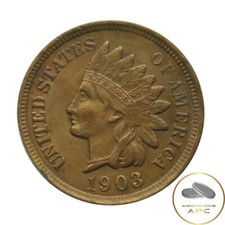 1903 Indian Head Cent Scarce High Grade RedBrown Luster