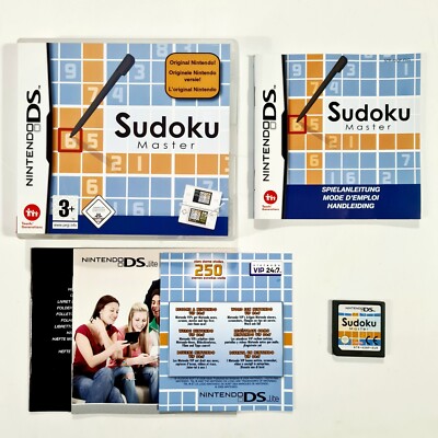 Nintendo DS Spiel SUDOKU MASTER dt. Puzzle/Zahlen/Rechnen/Logik/Rätsel