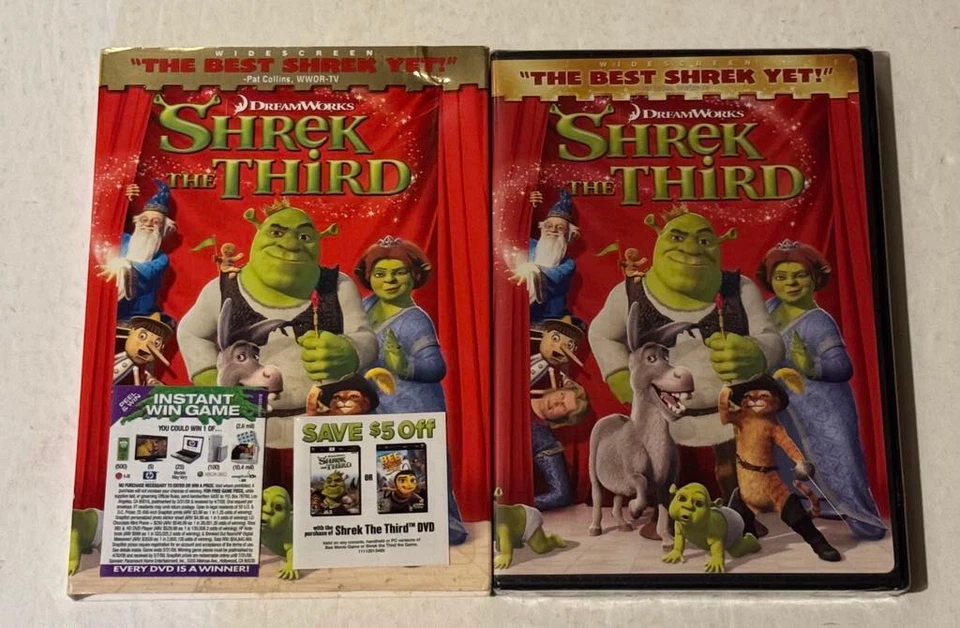 Shrek the Third (DVD 2007 Widescreen PG) Dreamworks Brand New/Factory Sealed Foto 3 de 4
