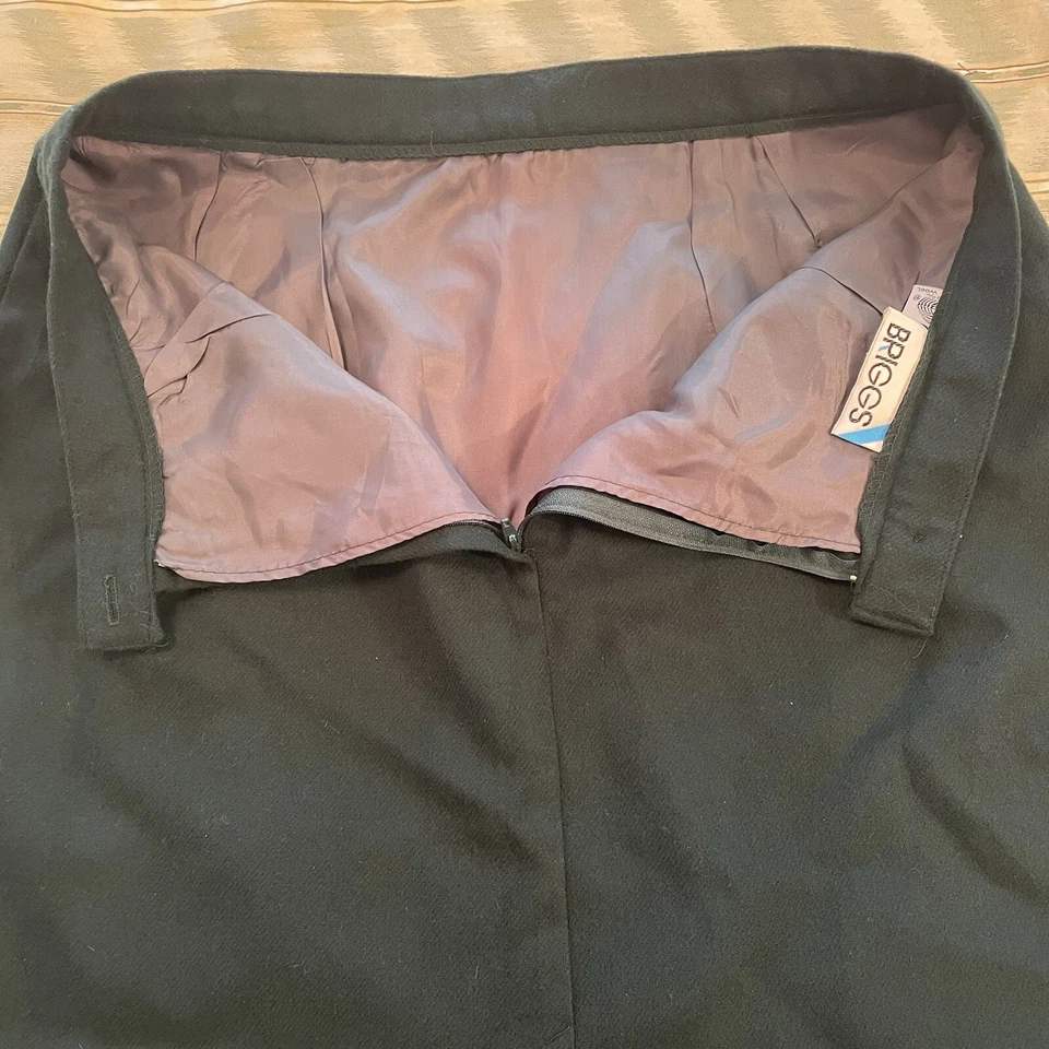 Saia de lã vintage tamanho 16 Trad Pinup academia básica férias elegante minimalista - Imagem 4 de 4