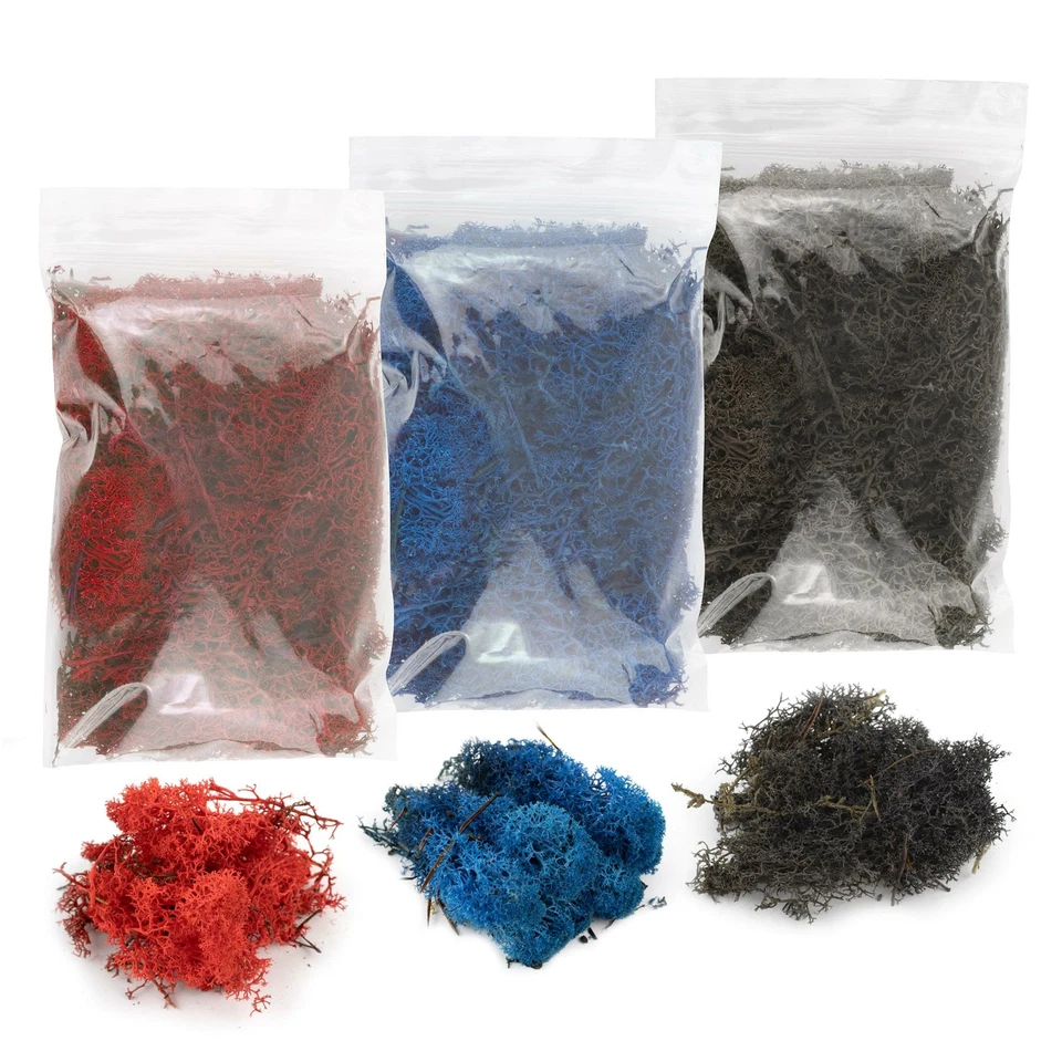 WWS Lichen Flechte Modell Moos Laub Multipack - Modellbau Baum Busch Hecke Bahn - Bild 3 von 4