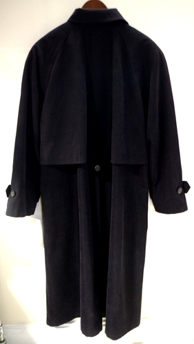 10B NWT Gallery All Seasons Coat Belted Black Woman 20W Moss Microfiber Trench - Picture 11 of 11