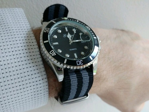 James Bond 007 Grey NATO Military Strap 