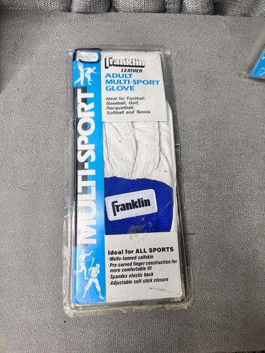 Franklin Leather Adult Multi Sport Glove Right Hand Sz XL Single Blue