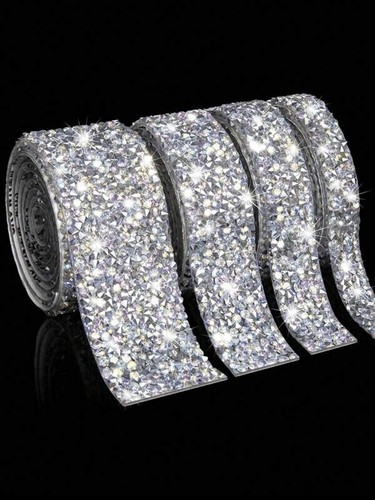 Crystal Rhinestone Stripe Resin Diamond Ribbon Glitter Rhinestone - Picture 17 of 18