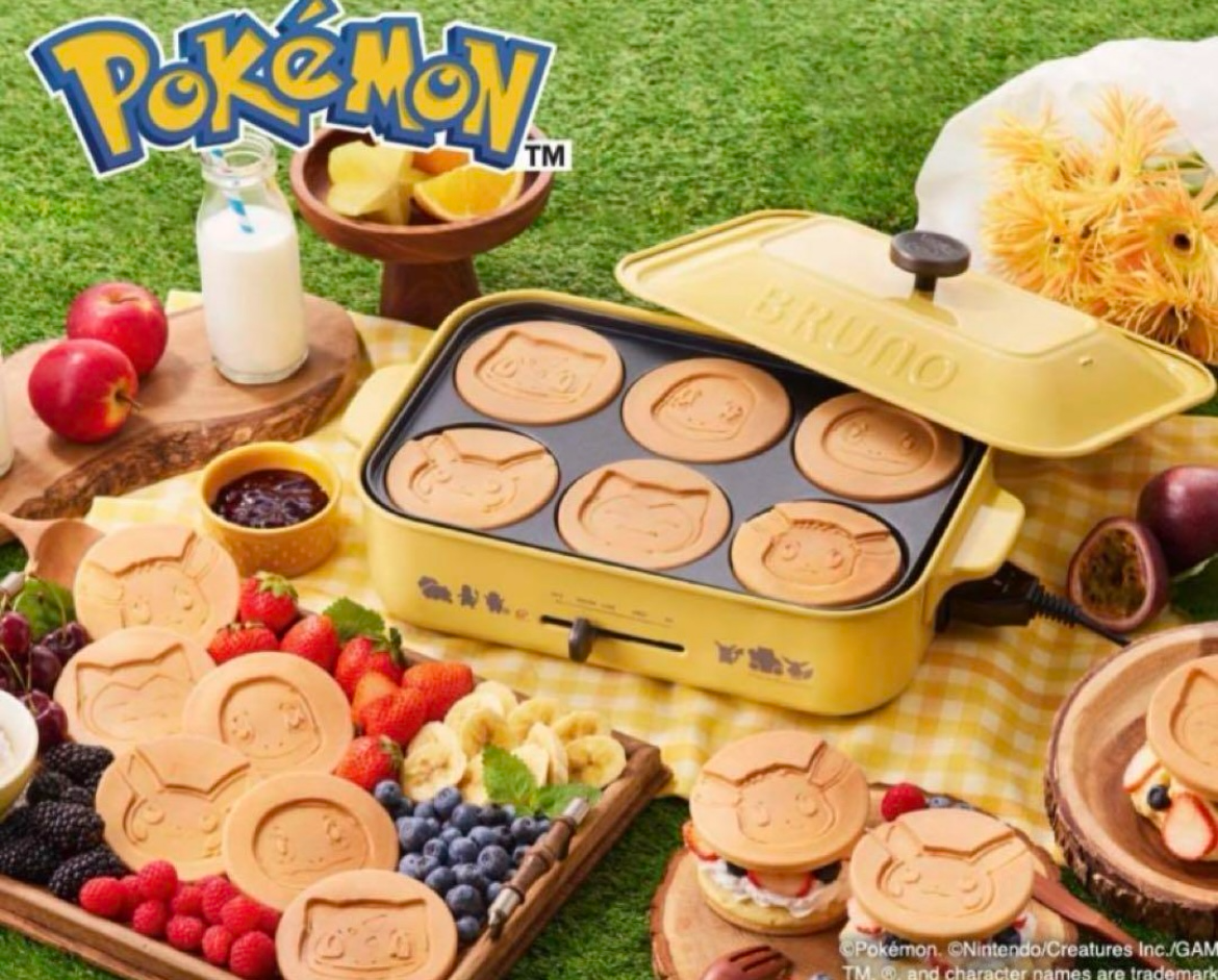 Pokemon x BRUNO Compact hot plate Pokemon Mini Pancakes Pokemon x BRUNO Compact hot plate Pokemon Mini Pancakes