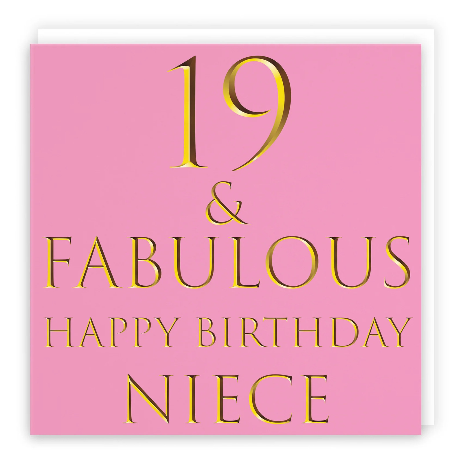 19th Niece Birthday Card Still Totally Fabulous
