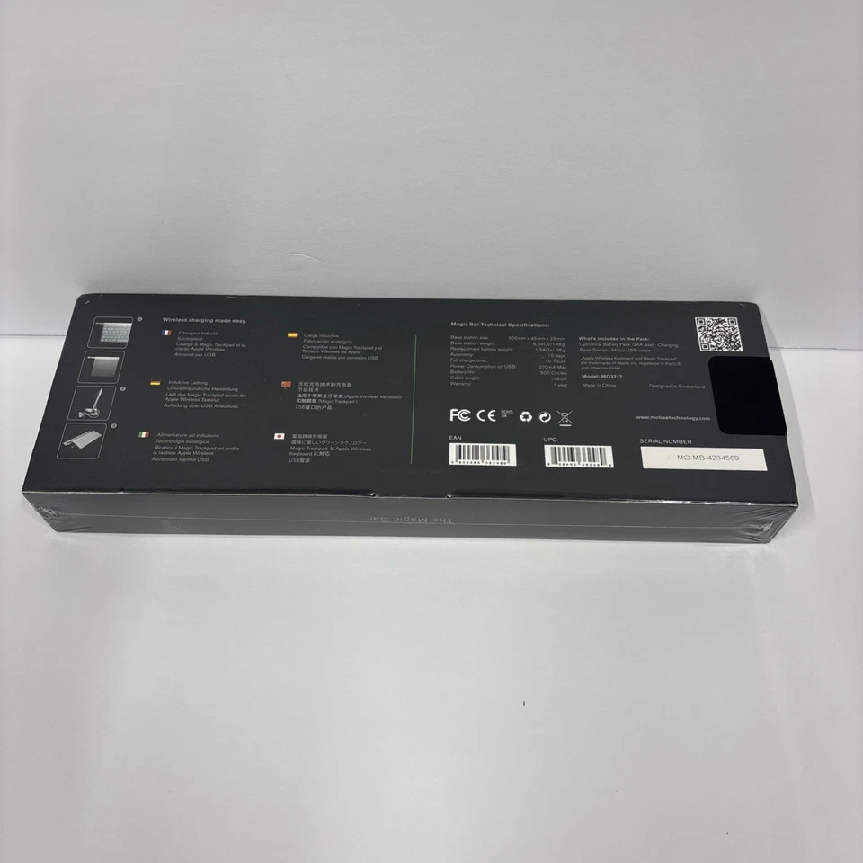 MOBEE The Magic Bar Wireless Charger for Apple Wireless Keyboard&Trackpad MO3212 - Image 2 of 4