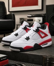 Jordan Air Jordan 4 "Red Cement" Men's Mid Top Retro Basketball Shoes