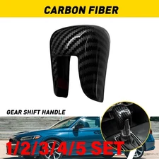 Carbon Fiber Interior Gear Shift Knob Cover For Honda Accord 2018-2025 1-5SET