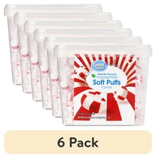 (6 pack) Great Value Peppermint Soft Puffs Candy, 34.5 oz