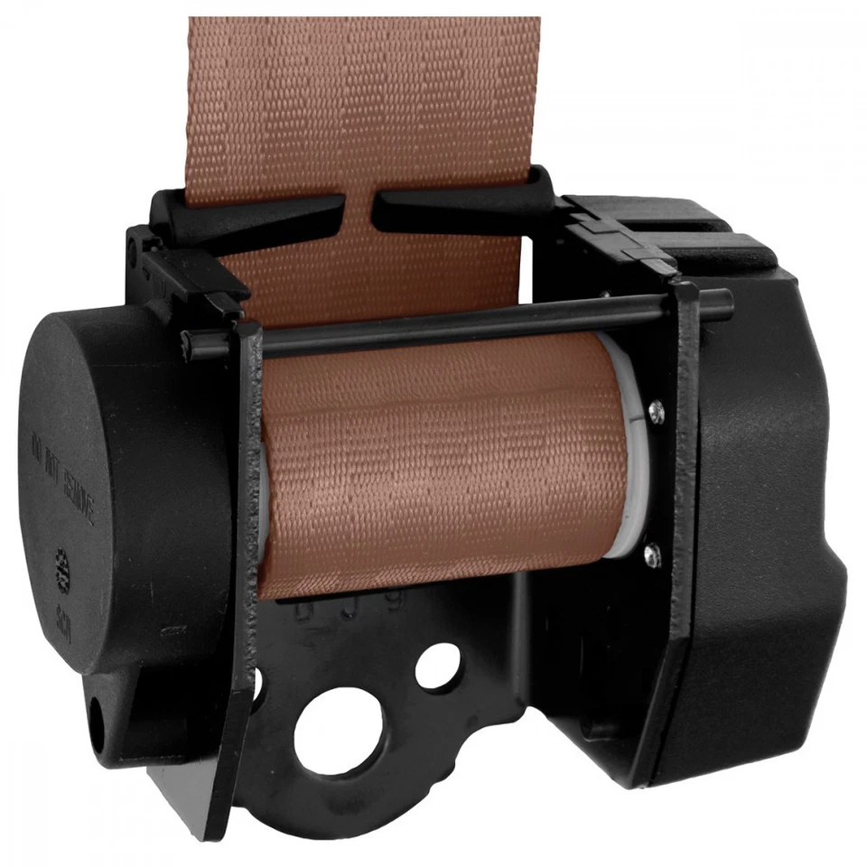 Rear Automatic Seat Belt For Peugeot 505 Estate 1979-1990 Beige - Image 3 of 4