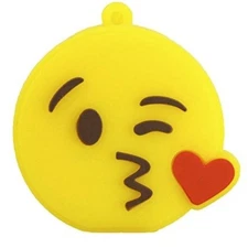 2.0 16gb 32gb 64gb 128gb Emoji Kissing Face Yellow USB Flash Thumb Drive USA