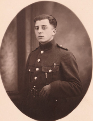 Belgischer Soldat RPPC Foto Alex Deyaert Rupelmonde datiert 1932 Post 1.WK vor 2.WK