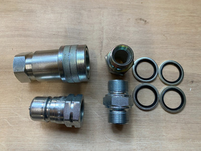 Hydraulische Schnellkupplung ISO A - Kupplung & Tastkopf Set - 1-1/4'' BSP