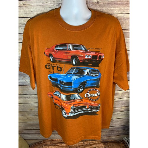 2000s Pontiac GTO Classics T‑Shirt — Orange — Size 2XL