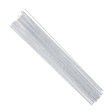 18 Gauge White Floral Stem Wire 16 inch,50/Package