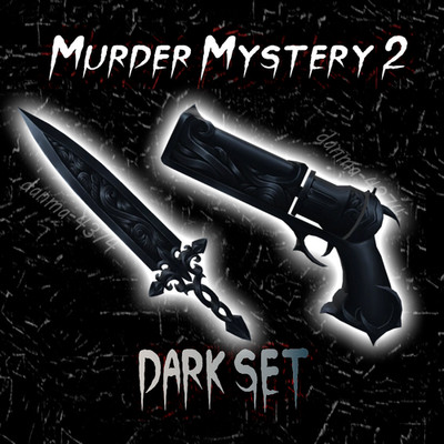 Murder Mystery 2 | 1x Dark Set | Darkshot + Darksword | MM2 Godly Set