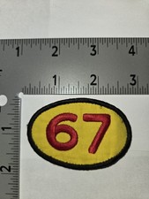 POLO RALPH LAUREN PATCHES BRAND NEW RED/YELLOW 67 RACING PATCH