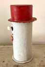 Vintage Christmas German SNOWMAN Cardboard CANDY CONTAINER — photo 3